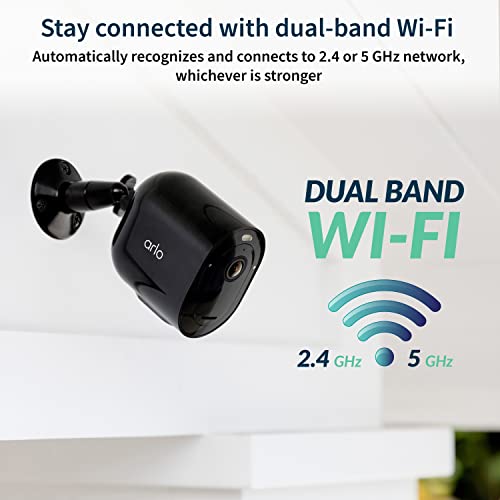 Arlo Pro 5S 2K Spotlight Camera - Wireless Home Security Camera With Spotlight, Color Night Vision, Dual-Band Wi-Fi & 2-Way Audi