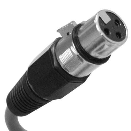 Seismic Audio - Satrxl-F25Yellow - 25 Foot Yellow Xlr Female To 1/4 Inch Trs Patch Cable Snake Cords - Balanced