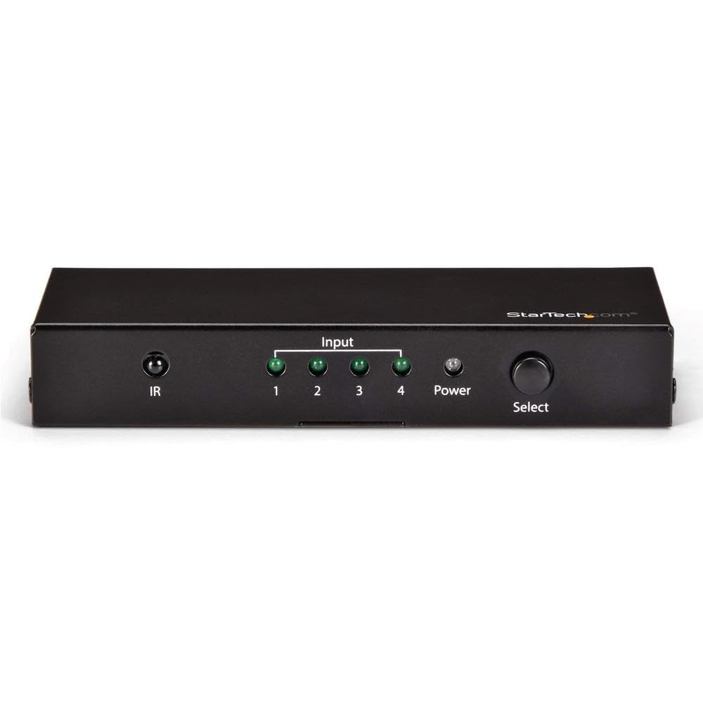 Startech.Com Hdmi 2.0 Switch   4 Port   4K 60Hz   Hdmi Automatic Video Switch Box   Multi Port Hub W/ 1 In 4 Out Functionality (
