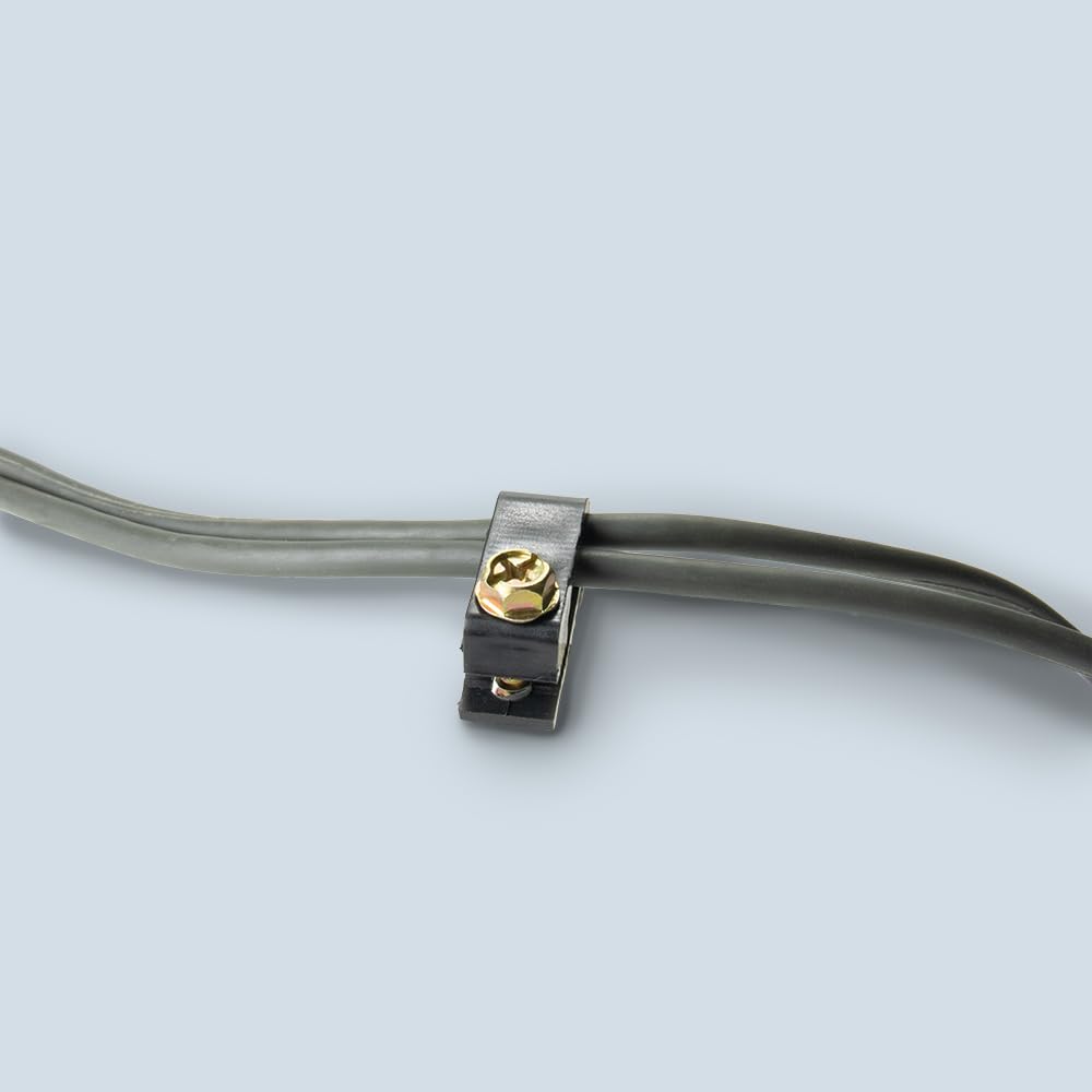 Skywalker Dual Cable Flexible Screw Clips (Pack Of 100 / Black)