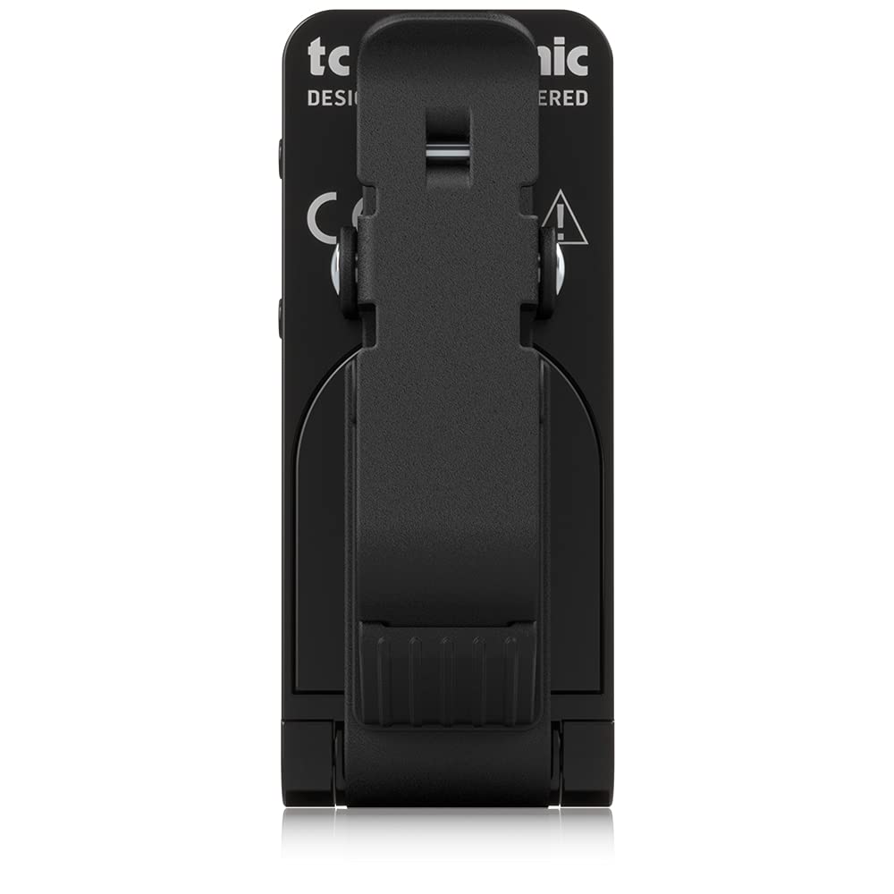 Tc Electronic Polytune Clip Clip On Tuner With Polyphonic, Strobe And Chromatic Modes And 108 Led Matrix Display For Ultimate Tuning Performance