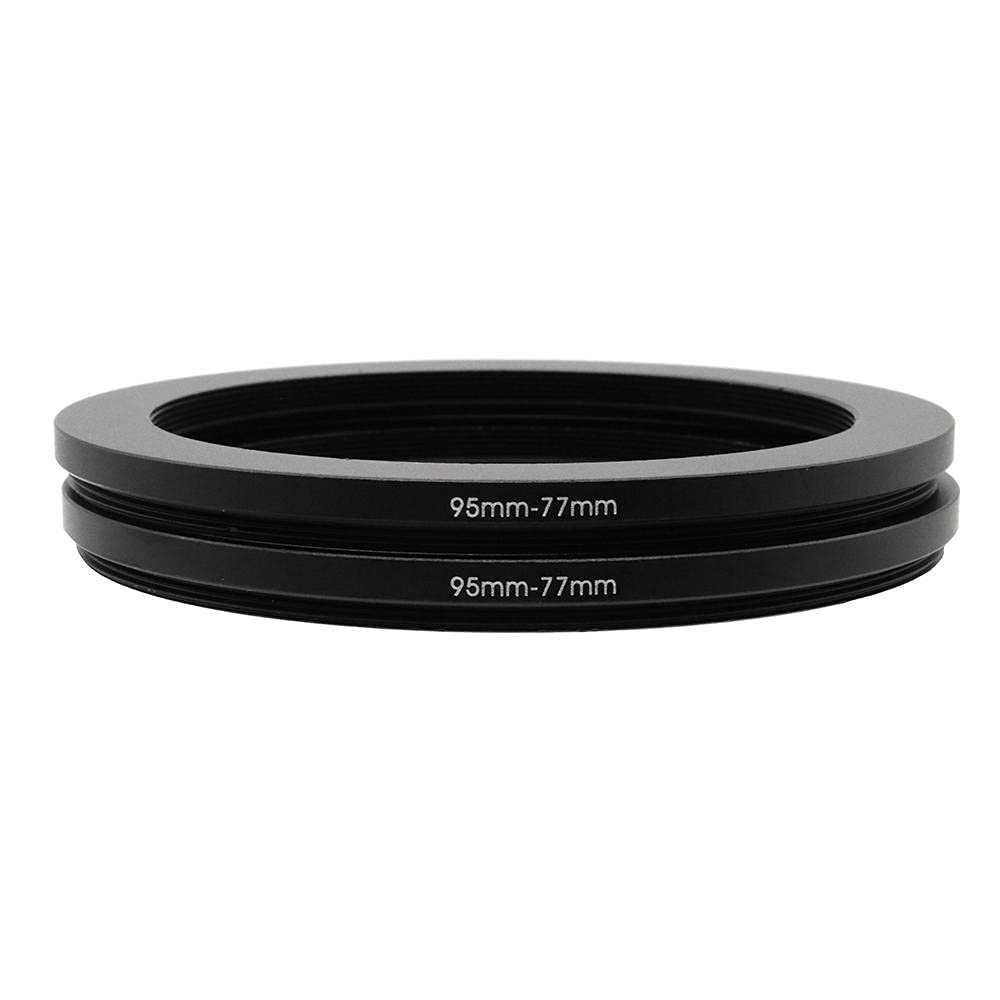 95 To 77Mm Metal Step Rings, 95Mm To 77Mm Step Down Ring Filter Ring Adapter For 95Mm Camera Lens & 77Mm Uv Cpl Nd Filters Hoods