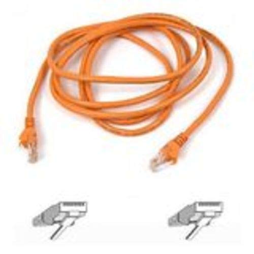 Belkin Components 10Ft Cat5E Snagless Patch Cable Utp Orange Pvc Jacket 24Awg T568B 50 Micron