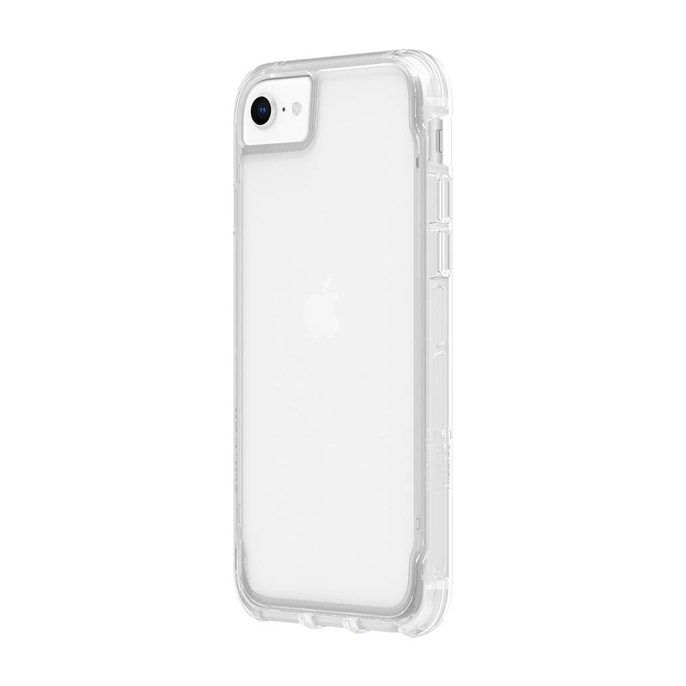 Griffin Survivor Military Grade Clear Case For Apple Iphone Se (2020) / 8/7 / 6S / 6 [Thin Design I Shock Absorbing Corners I Qi