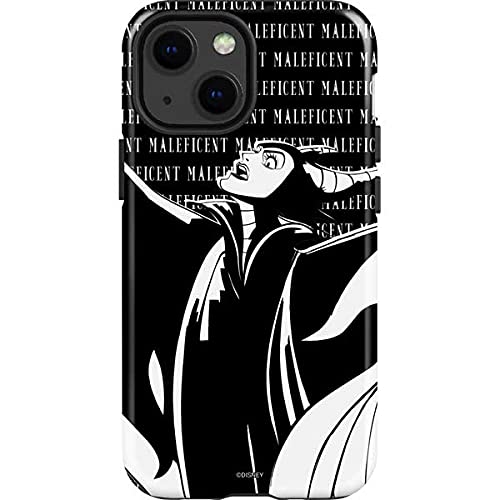 Skinit Impact Phone Case Compatible With Iphone 13 Mini   Officially Licensed Disney Maleficent Black And White Design