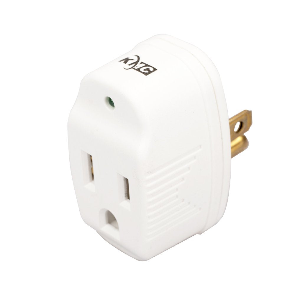 Kmc Surge Tap Mini 5 Pack, 1 Outlet Grounded Surge Protector Adapter, 640 Joules, Power Plug Adapter