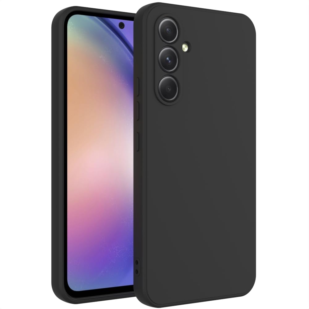 Wogroo For Samsung Galaxy A34 Case Black, Scratch Resistant With Soft Touch, Slim Thin Phone Cover For Samsung Galaxy A34