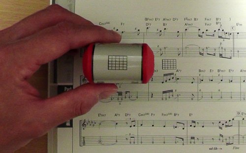 Guitar Chord Stamp 5Fret(Mini) Inkpad Builtin