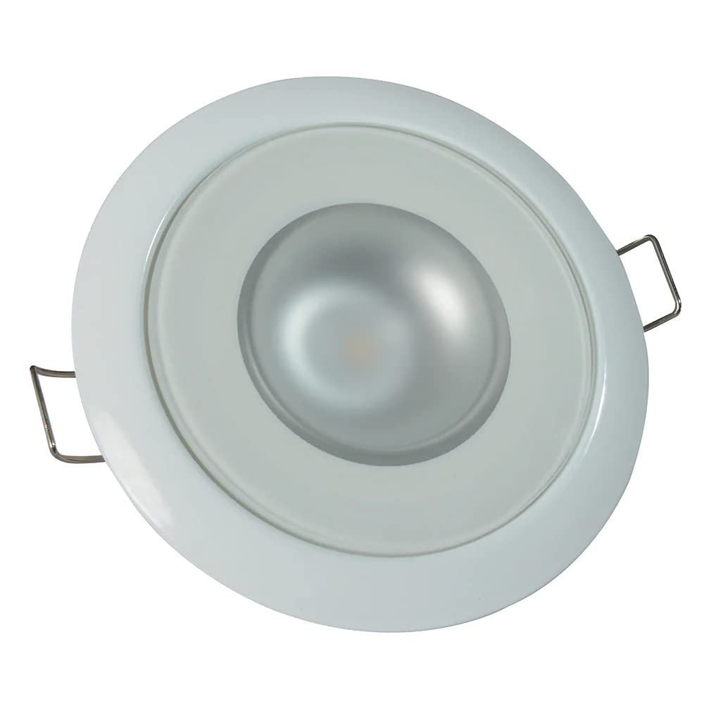 Lumitec Mirage - Flush Mount Down Light - Glass Finish/White Bezel - 2-Color White/Red Dimming,WBAUVB00976ML8W