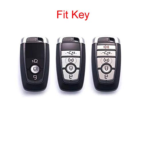 Royalfox(Tm) 3 4 5 Buttons Tpu Smart Keyless Remote Key Fob Case Cover For 2017 2018 2019 2020 Ford Mustang Explorer Edge Fusion