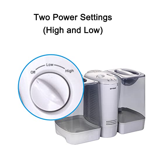 Optimus U 32030 3.5 Gallon Warm Mist Humidifier With Wicking Vapor System,White/Clear