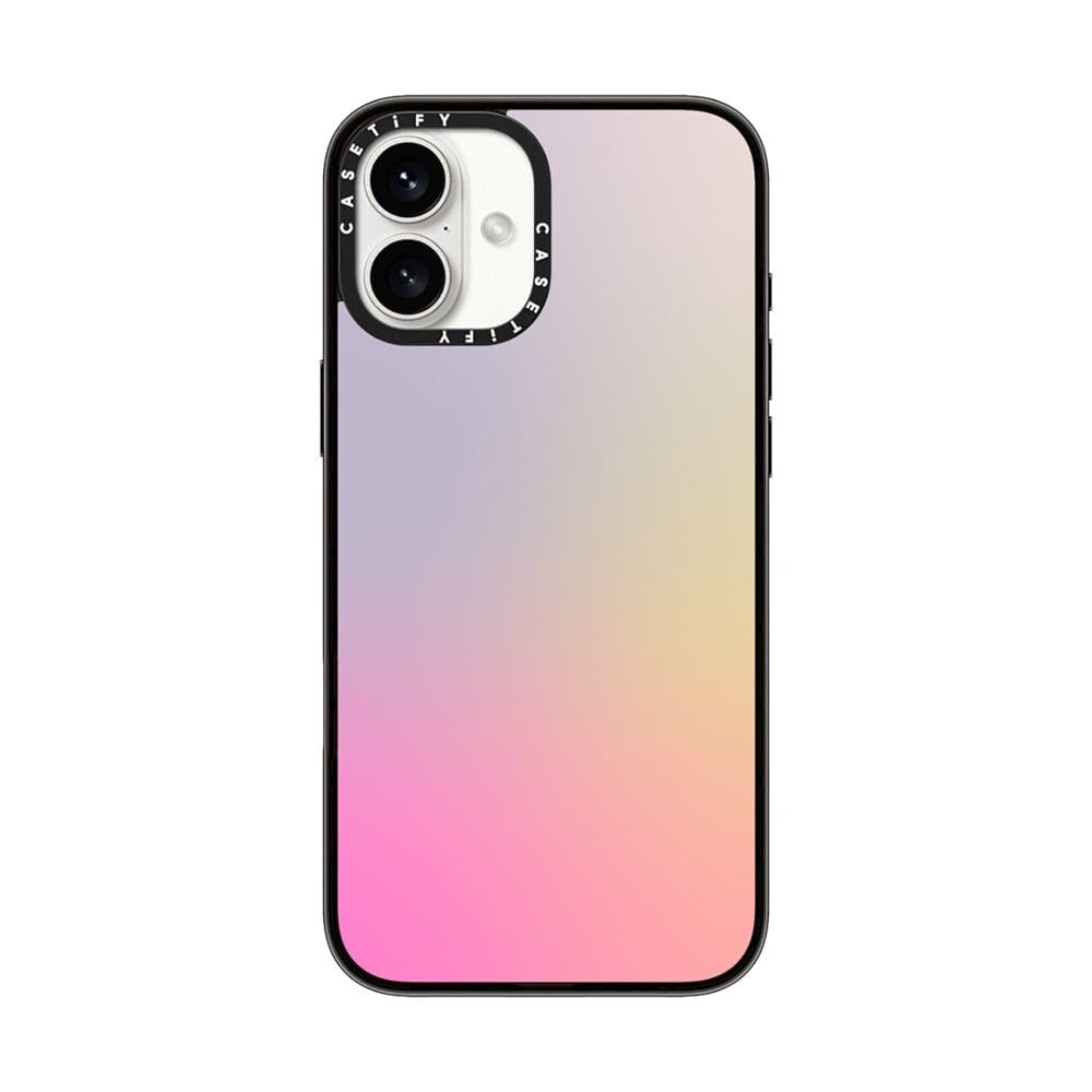 Casetify Compact Case For Iphone 16 Plus [Lightweight / 4 Ft. 2X Military Grade Drop Protection/Slim]   Pastel Gradient   Clear