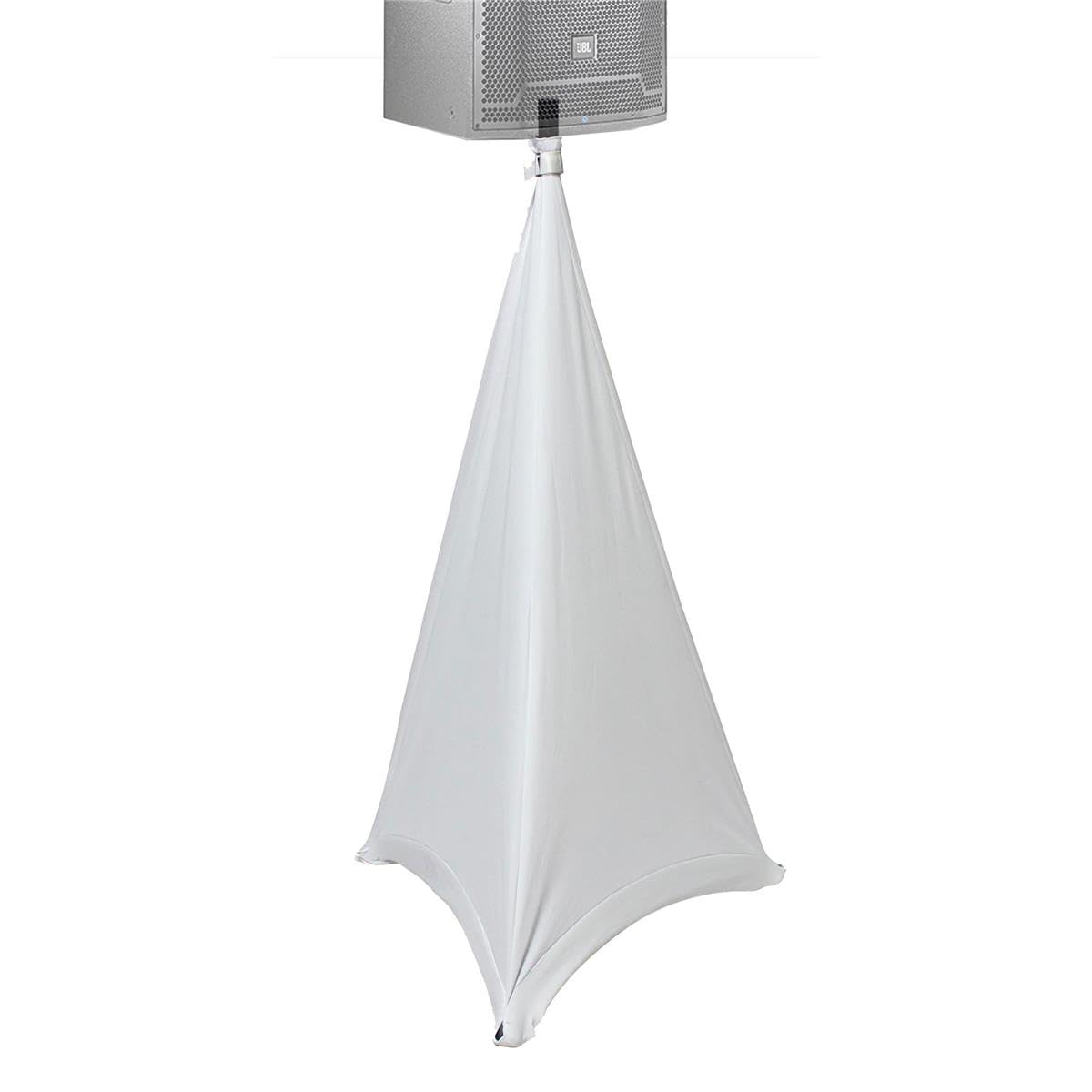 ProX X-SP2SC Lycra Cover Scrim for Speaker Tripod or Lighting Stand 2 Sided - White