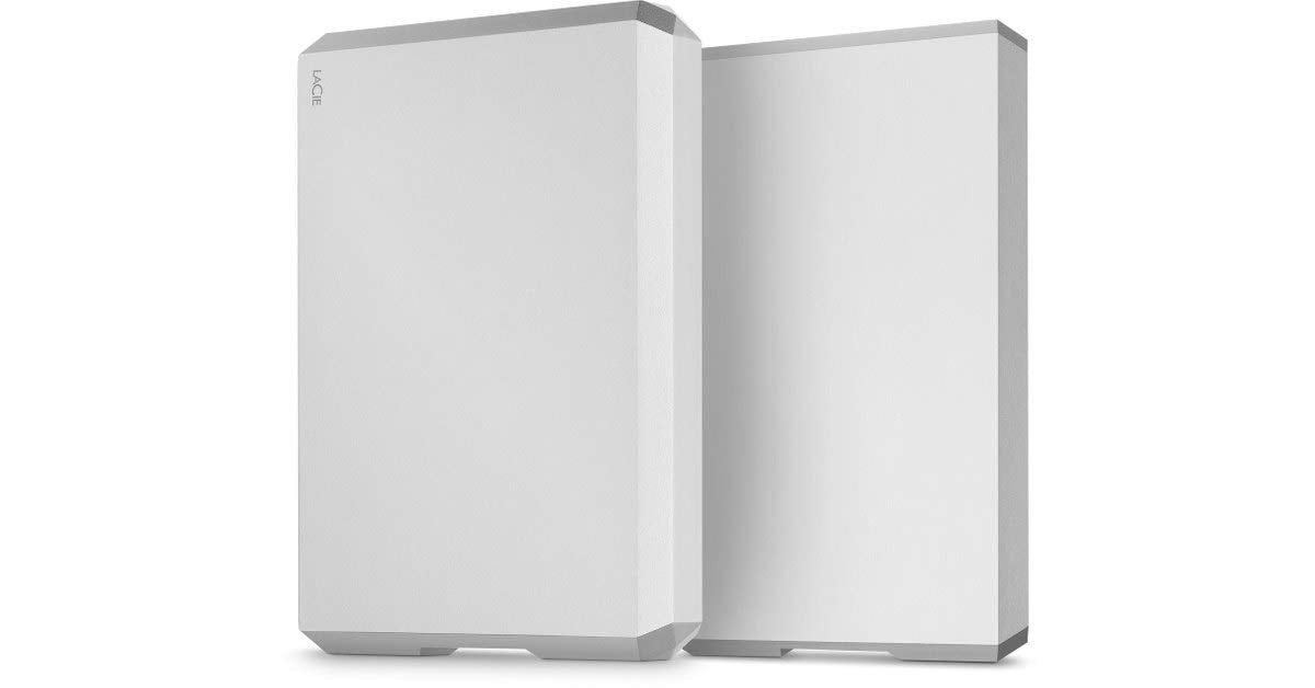 Lacie Mobile Drive, 4 Tb , External Hard Drive Hdd   Moon Silver, Usb C Usb 3.0, With Rescue Services (Sthg4000400)