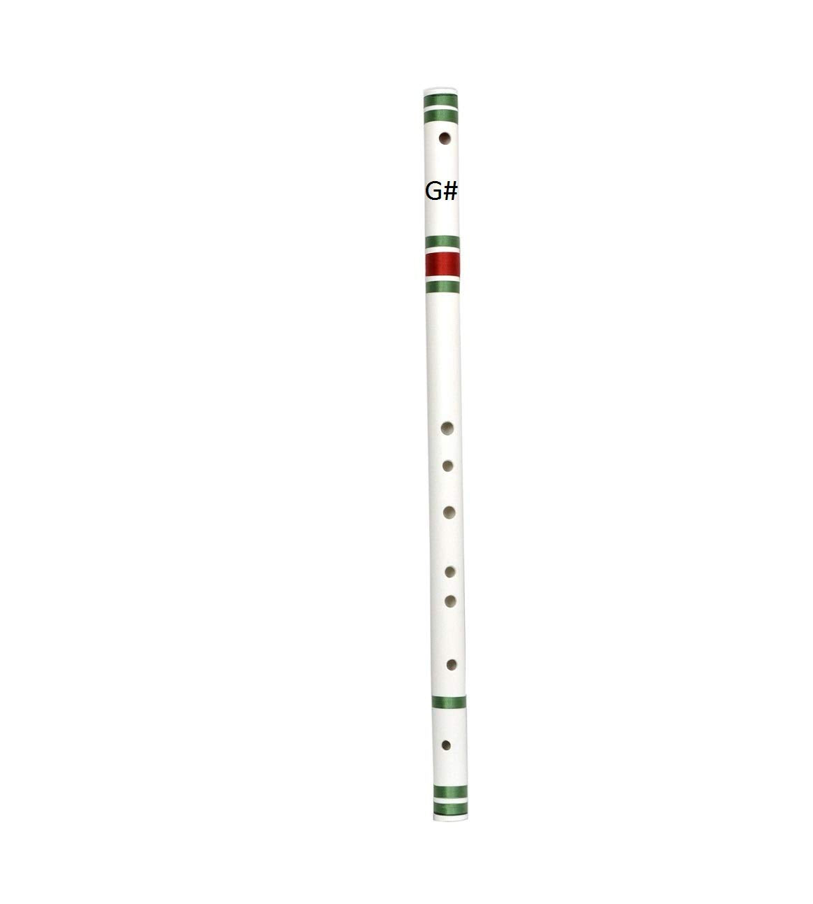 Ibda Flutes Natural Scale Pvc Bansuri With Silk Thread For Professional/Beginner (G Middle 13.35Inch)