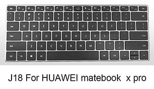 Hrh Soft Touch Ultra Thin Protective Skin Silicone Keyboard Cover For Huawei Matebook X Pro 13.9'' Laptop(2018 Release) For Mate