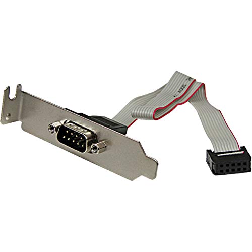Startech.Com 9 Pin Serial Male To 10 Pin Motherboard Header Lp Slot Plate   Serial Panel   Db 9 (M) To 10 Pin Idc (F)   9.1 In