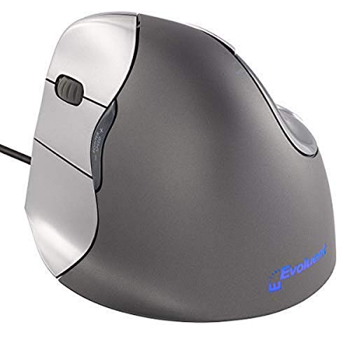Evoluent Vm4L Verticalmouse 4 Left Hand Ergonomic Mouse With Wired Usb Connection (Regular Size.) The Original Verticalmouse Bra