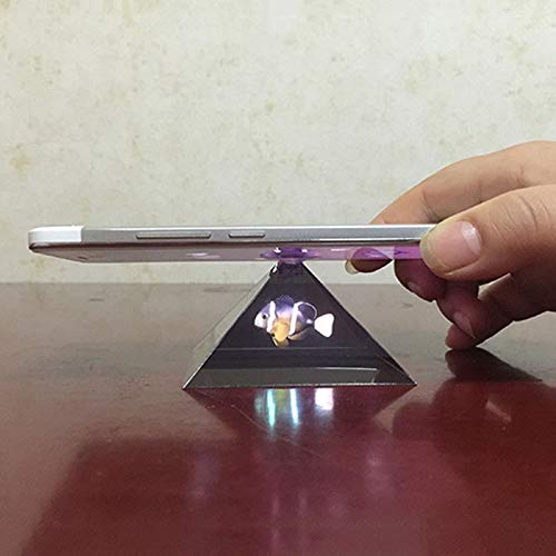 Arinda 3D Hologram Pyramid Display Projector Video Stand Portable For Smart Mobile Phone