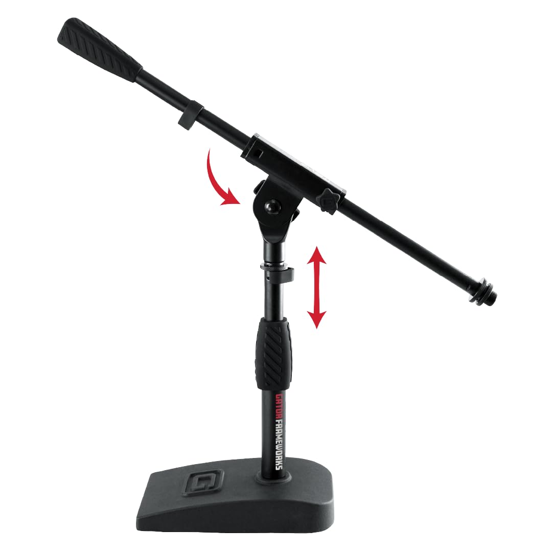 Gator Frameworks GFW-MIC-0821 Compact Base Bass Drum and Amp Mic Stand