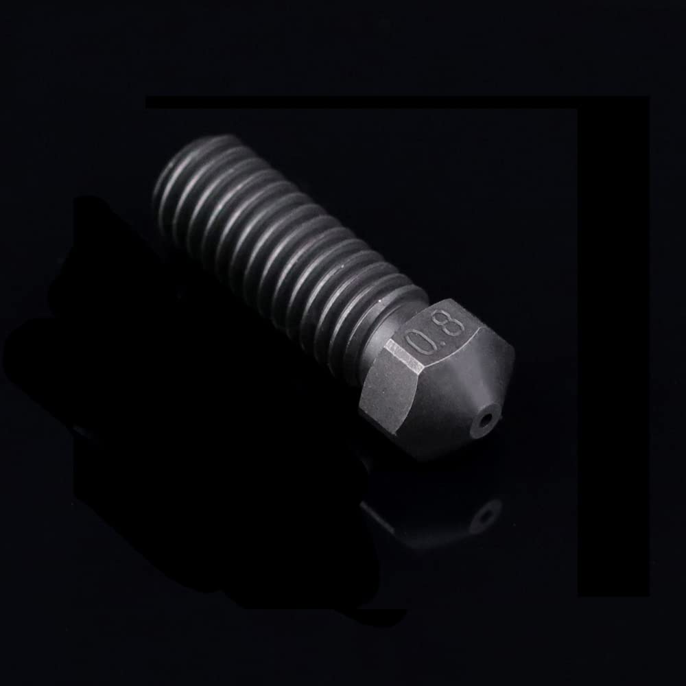 1 Pack High Temperature Volcano Hardened Steel Nozzle 0.8 M6 Compatible With 1.75Mm Artillery Sidewinder X1 X2 Genuis, Vyper 3D