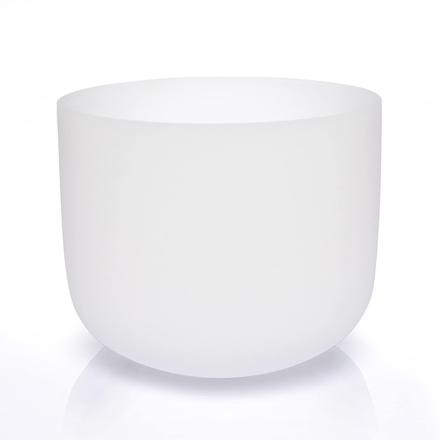 Territory E Note Solar Plexus Chakra Quartz Frosted Crystal Singing Bowl 8 Inch