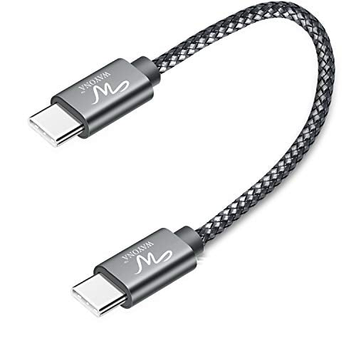 Wayona Usb C To Usb C 65W Short Powerbank Fast Charging Cable Compatible For Iphone 15Pro Max 15Plus Samsung Galaxy S25 Ultra,S2