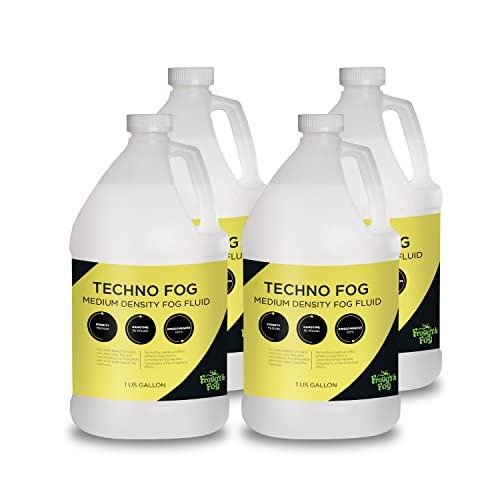 Froggys Fog   Techno Fog   Dj Party Club & Mix   Premium Quality Fog Juice   4 Gallon Case   For Djs, Venues, Photography