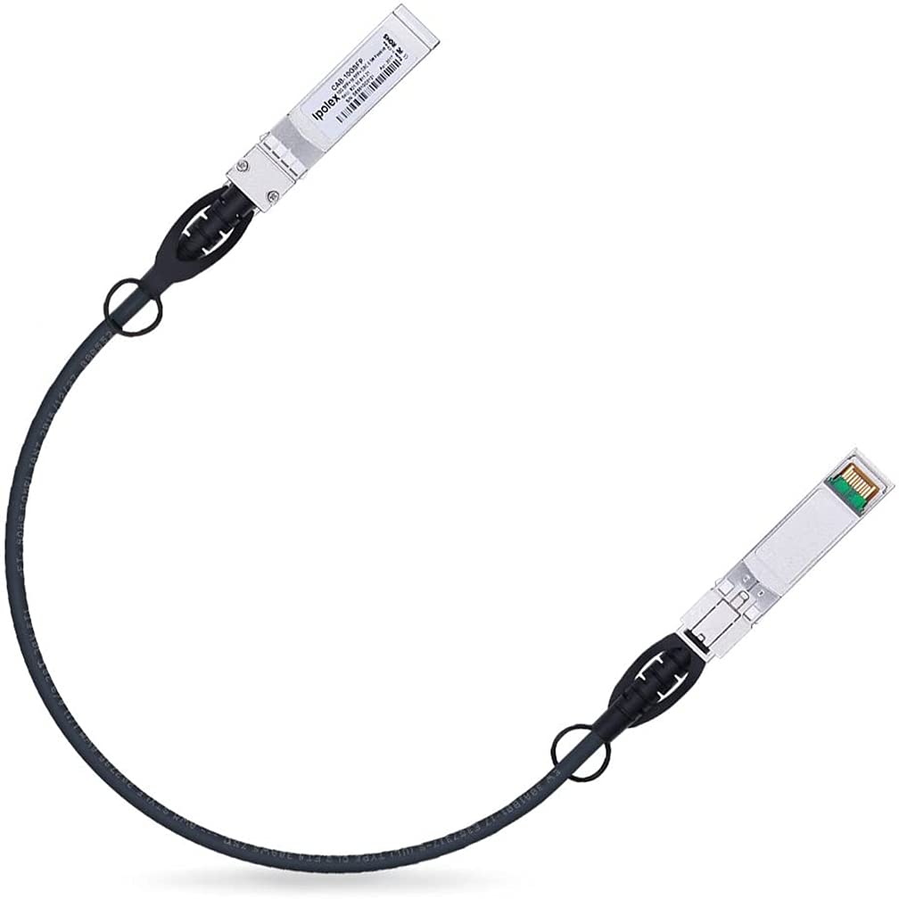 Ipolex 10G Sfp+ Twinax Cable, Direct Attach Copper(Dac) Passive Cable, 0.25M (0.82Ft), For Cisco Sfp H10Gb Cu0.25M, Meraki, Ubiquit, Mikrotik, Intel, Fortinet, Netgear, D Link, Supermicro, Tp Link