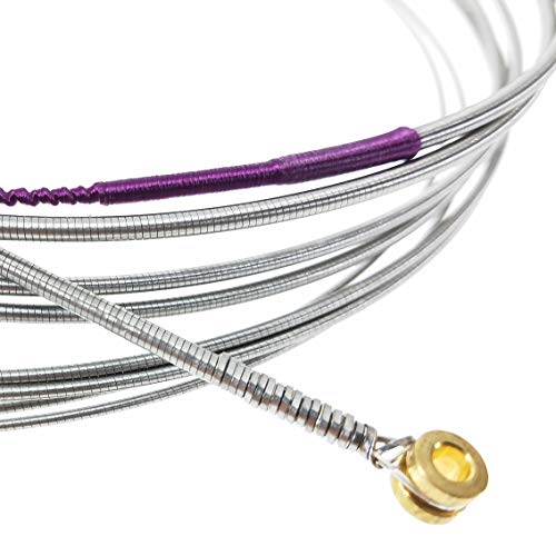 GHS Strings 5-String Bass Precision Flats, Stainless Steel Flatwound, Medium (.045-.126), 37.25" Winding, Silver