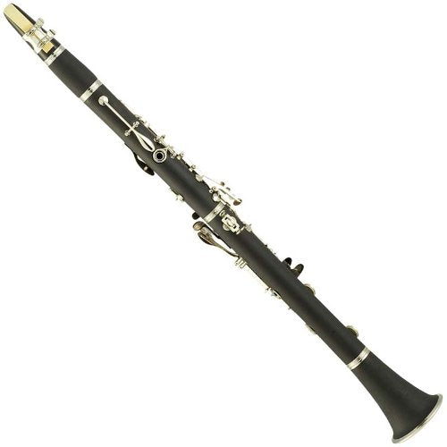 Mendini Mct E+Sd+Pb Black Ebonite Abs B Flat Clarinet With Case, Stand, Pocketbook, Mouthpiece, 10 Reeds And More