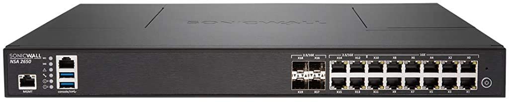 Sonicwall | Nsa 2650 | 01 Ssc 1936 | Security Appliance Firewall, Black