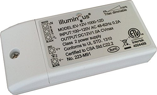 12V 12W Dimmable Cv Dc Led Driver Transformer Etl Approved