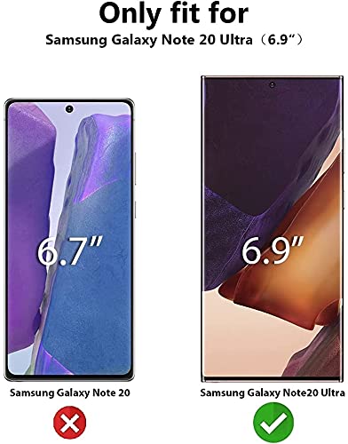Nc [2+2 Pack] Compatible With Samsung Galaxy Note 20 Ultra 5G 6.9 Inch Privacy Screen Protector And Camera Lens Protector [Support Fingerprint Unlock] [With Alignment Tool] Flexible Black Tpu Film