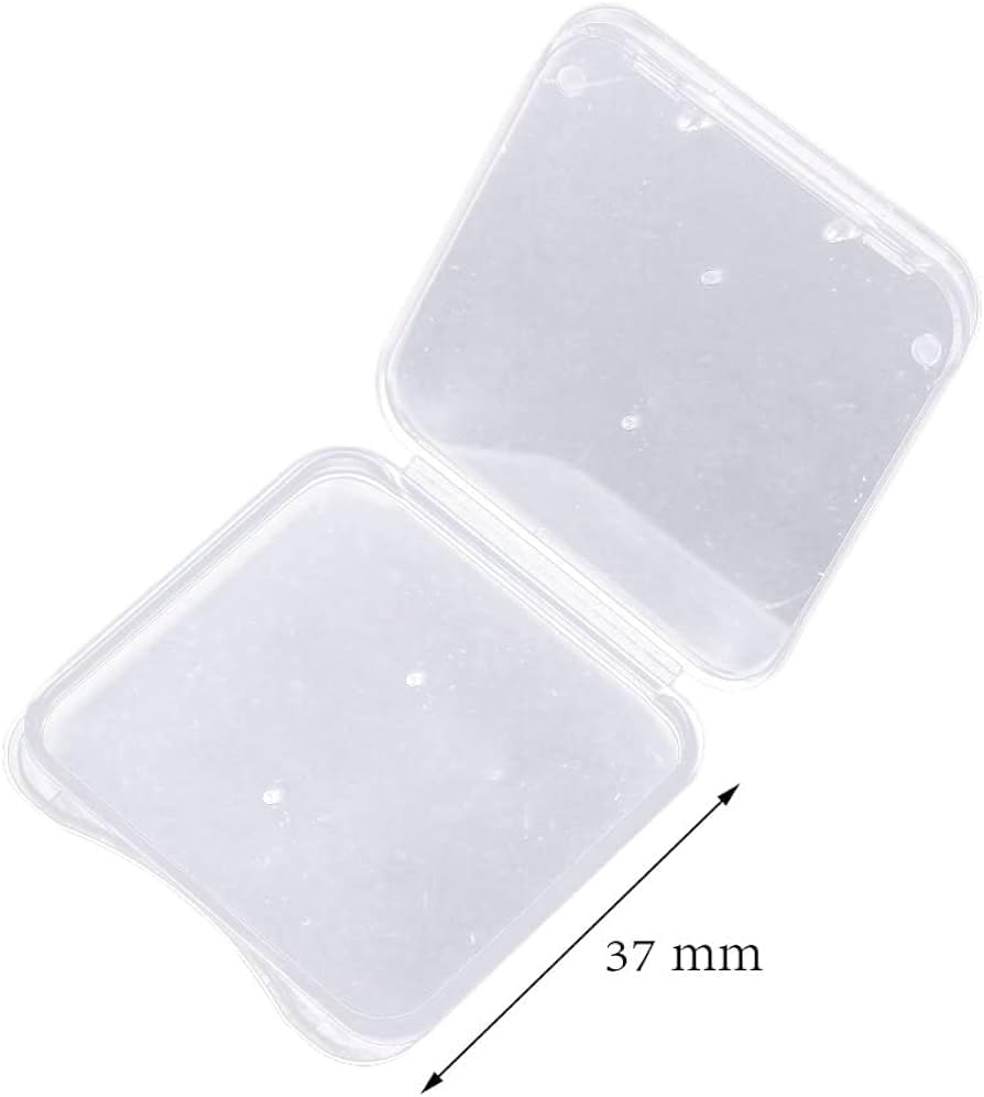 10 Pcs Sd Mmc / Sdhc Pro Duo Memory Card Plastic Storage Jewel Case (Memory Card Not Included)