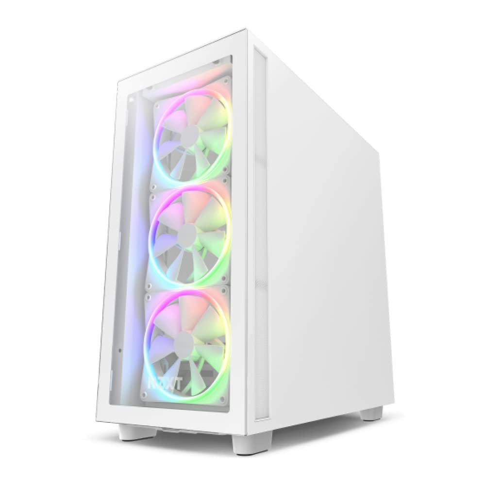 Nzxt F140 Rgb Fans   Rf R14Sf W1   Advanced Rgb Lighting Adjustment   Whisper Quiet Cooling   Single (Rgb Fan And Controller Req