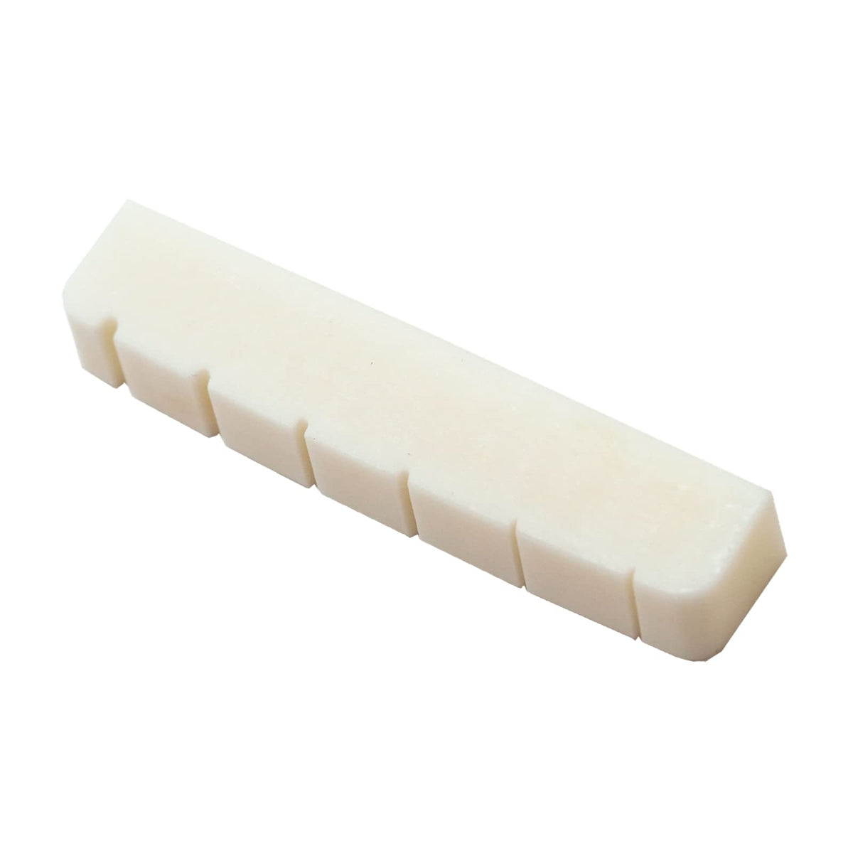 Miwayer 6 String Electric Guitar Bone Nut Flat Bottom Pre Slotted Made Of Real Bone (43 X 6 X 8.5Mm 1 Pack)