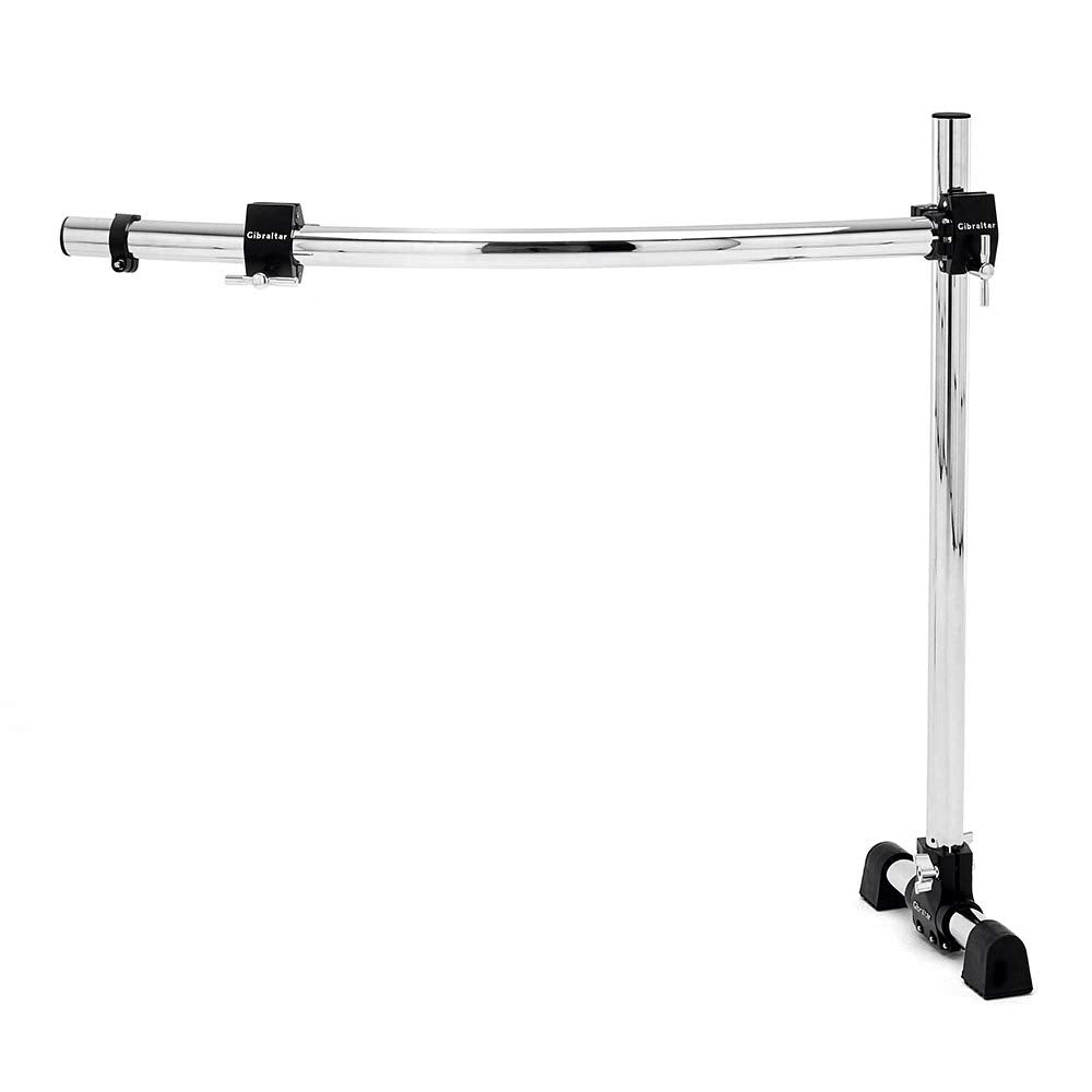 Gibraltar Grs125C Road Series 36 Curved Bar Rack With Fix T Leg, Rs Black Clamps