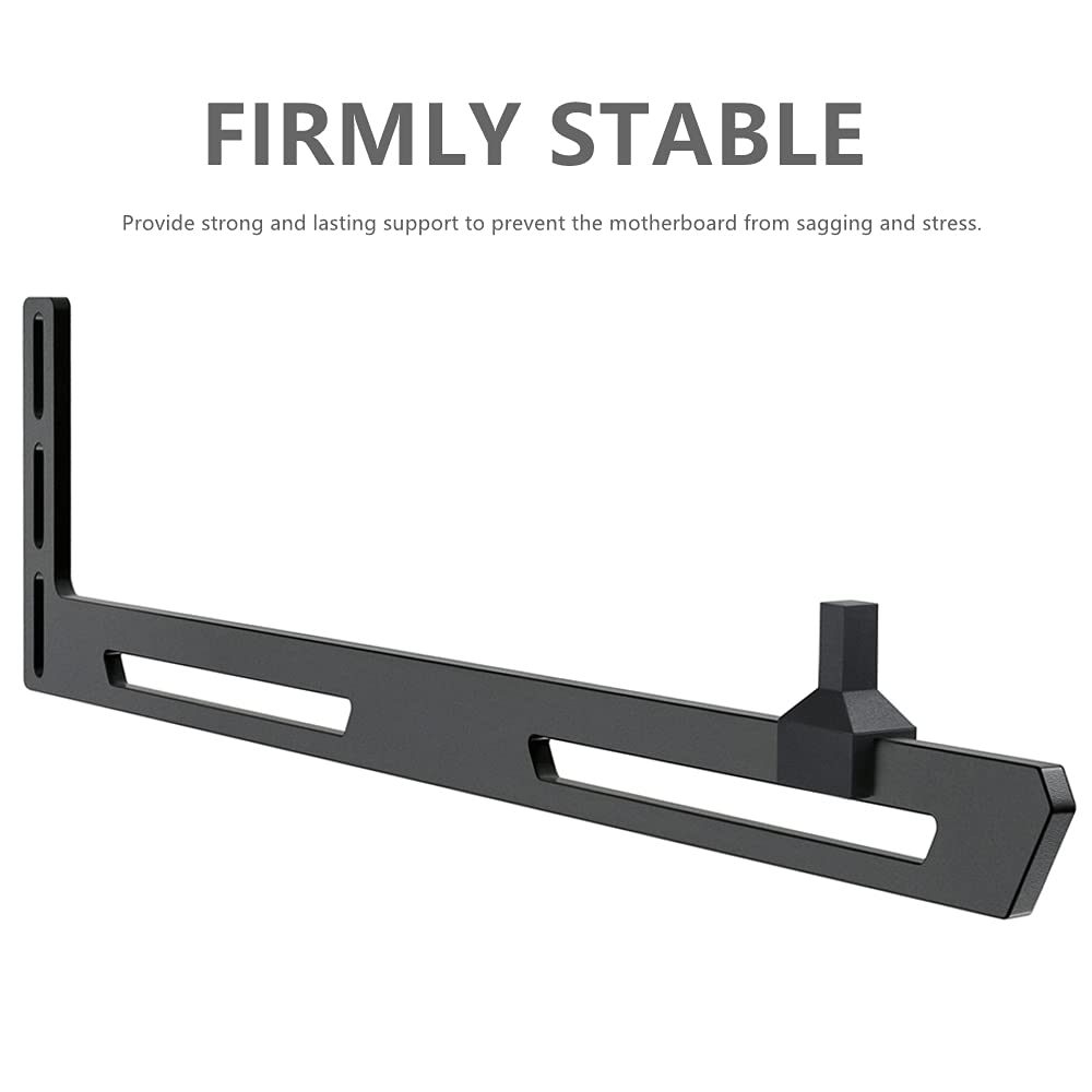 Mhqjrh Aluminum Graphics Card Gpu Brace Support, Video Card Sag Holder Bracket (Black)