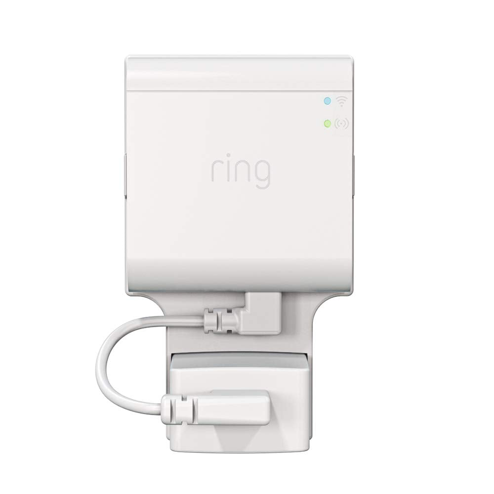 Outlet Mount For Ring Bridge, No Drilling And Speace Saving Wall Mount Holder With Short Cable For Ring Smart Lighting Bridge (1 Pack)