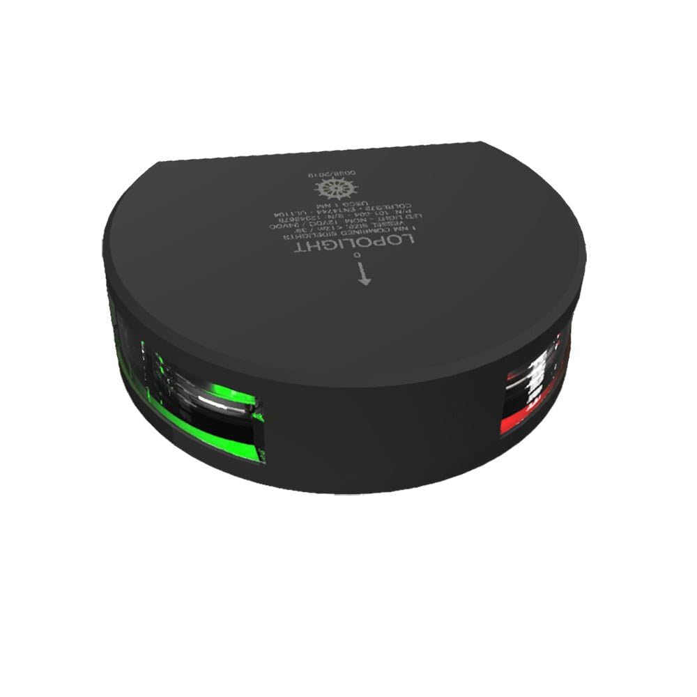 Lopolight Series 101-004 Starboard &Amp; Port Side Light - 1Nm - Vertical Mount - Green/Red - Black Housing,WBAUVB07T8JTHZ4