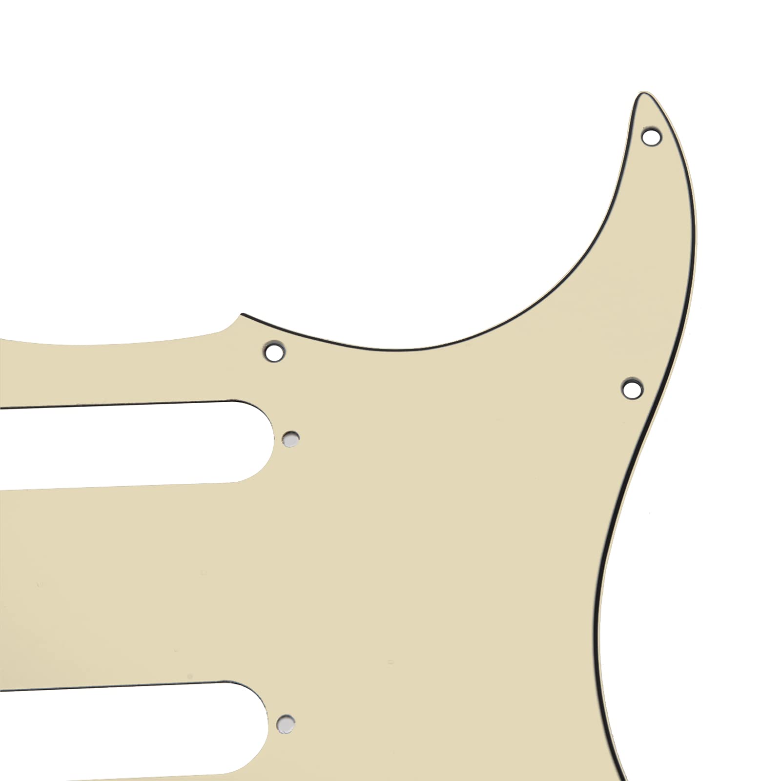 Yootones Sss 11 Hole Strat Electric Guitar Pickguard Compatible With Fender Usa/Mexican Made Standard Stratocaster Squier Modern