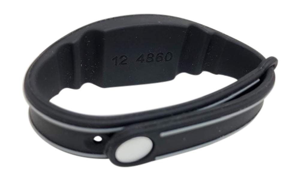 2   26 Bit H10301 125 Khz Proximity Wristbands Black Adjustable Authorizid Wiegand Waterproof Compatible W/ 1386 1326 7610 1586