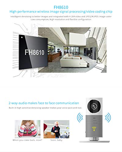 Clever Dog Camera Wifi, Small Pet Nanny Camera With Audio And Video, Cell Phone App, Wide Angle, Motion Sensor, Night Vision, In