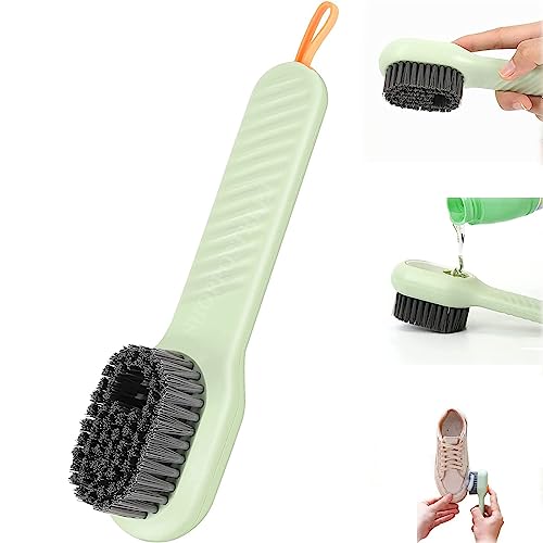 Aloud Creations Plastic Soap Dispensing Cleaning Brush With Handle | Scrubbing Reusable Washing Shoe Brush For Shoes Clothes Cle