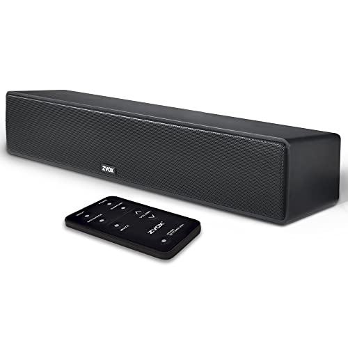 ZVOX Dialogue Clarifying Sound Bar with Patented Hearing Technology  AccuVoice TV Sound Bar with Twelve Levels of Voice Boost 