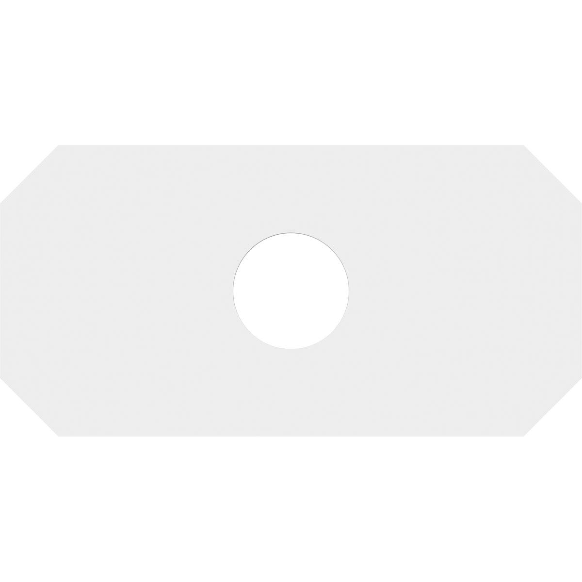 Ekena Millwork Cmp20X10Ed 04000 Emerald Architectural Grade Pvc Contemporary Urethane Ceiling Medallions 20''W X 10''H X 4''Id X