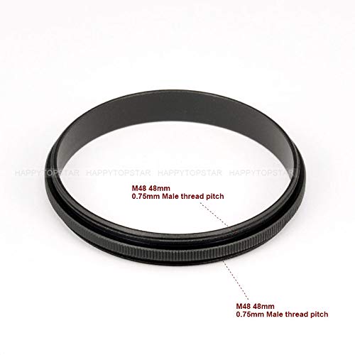 Metal M48 To M48 Male To Male 48Mm To 48Mm M48-M48 Step Coupling Ring Adapter For Lens Filter Telescope