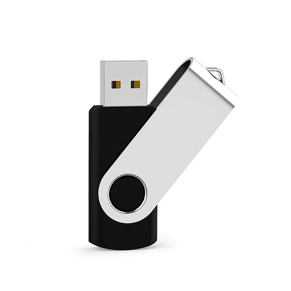 Maspen Usb Flash Drive 64 Gb, Usb 2.0 Thumb Drive Memory Stick Swivel Zip Drive Jumpdrive (64Gb,Black)