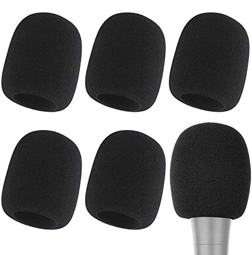 Microphone Cover   Foam Mic Covers Windscreen Suitable For Most Standard Handheld Microphone 6 Pcs